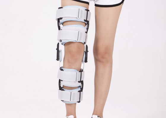 蝶番を付けられた医学のOrthosisの膝の足首のOrthosisのホックおよび身に着けること容易なループ設計